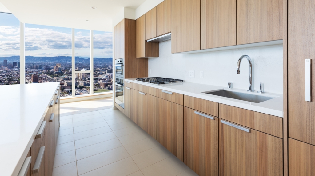 Downtown Los Angeles Luxury Kitchen With LA City Views