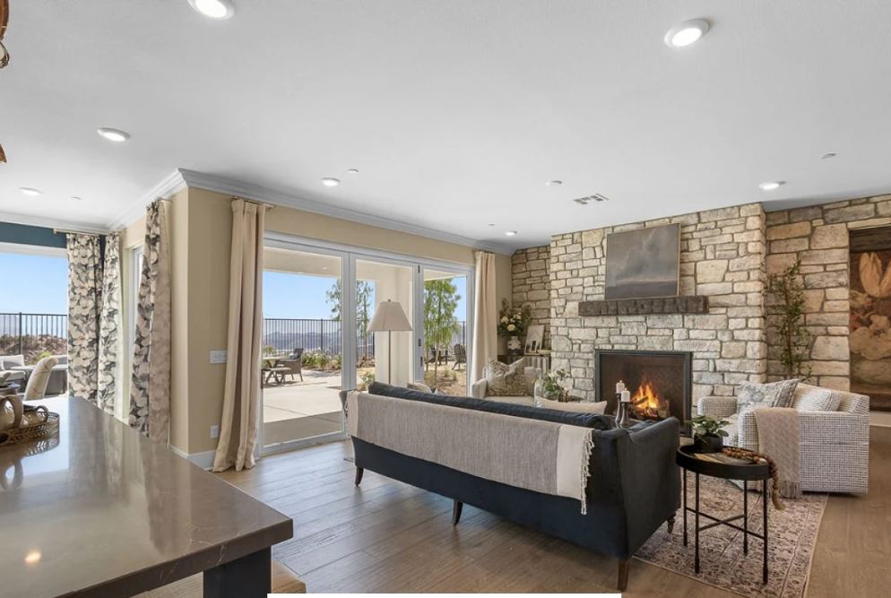 New Homes Castaic fireplace