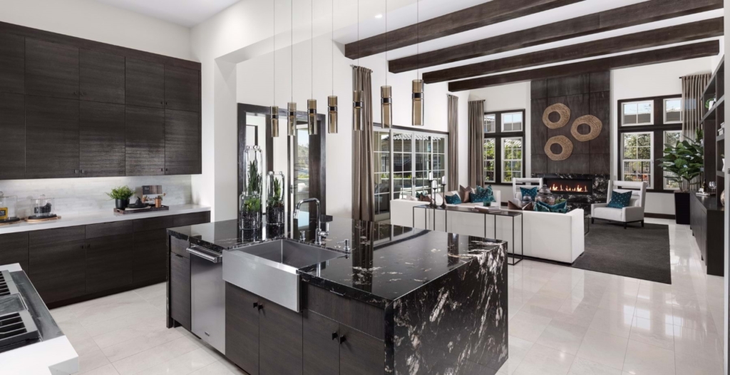 New San Dimas Luxury Home -Designer Kitchen To Livingroom